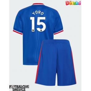 Manchester United Leny Yoro #15 Dětské Venkovní dres komplet 2026-27 Krátký Rukáv (+ trenýrky)